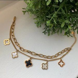 NEW!!! LUCKY CLOVER BRACELETS - GOLD